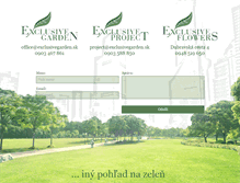 Tablet Screenshot of exclusivegarden.sk